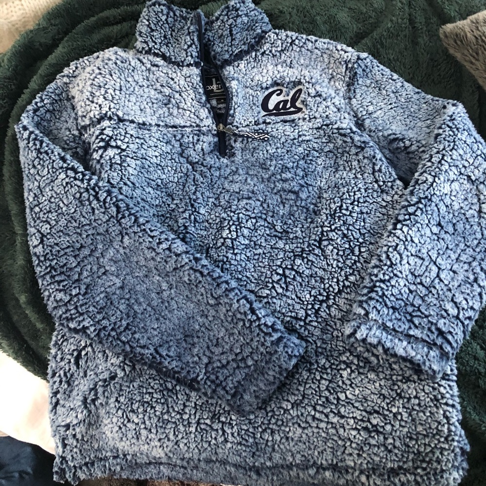 Cal Berkeley Blue Sherpa 1/4 zip
